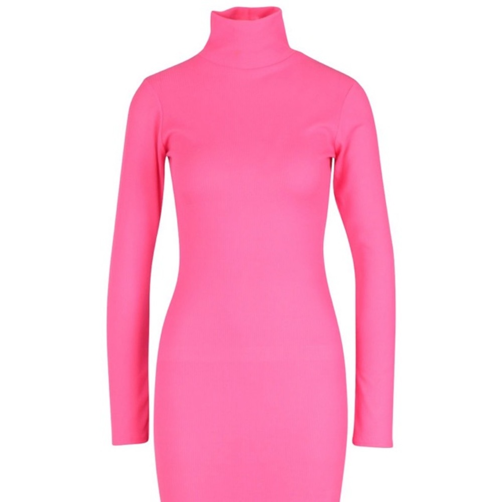 NEON PINK SUMMER DRESS - Picture 6 of 8